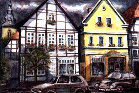 Ferienwohnungen Cafe Cup Детмольд Экстерьер фото